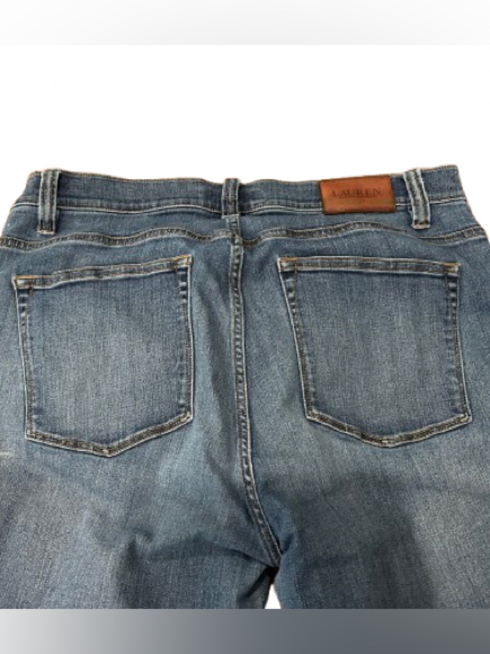 Ralph Lauren Green Label Women's Blue Denim Classic Straight Jeans Size 12 - Picture 5 of 10